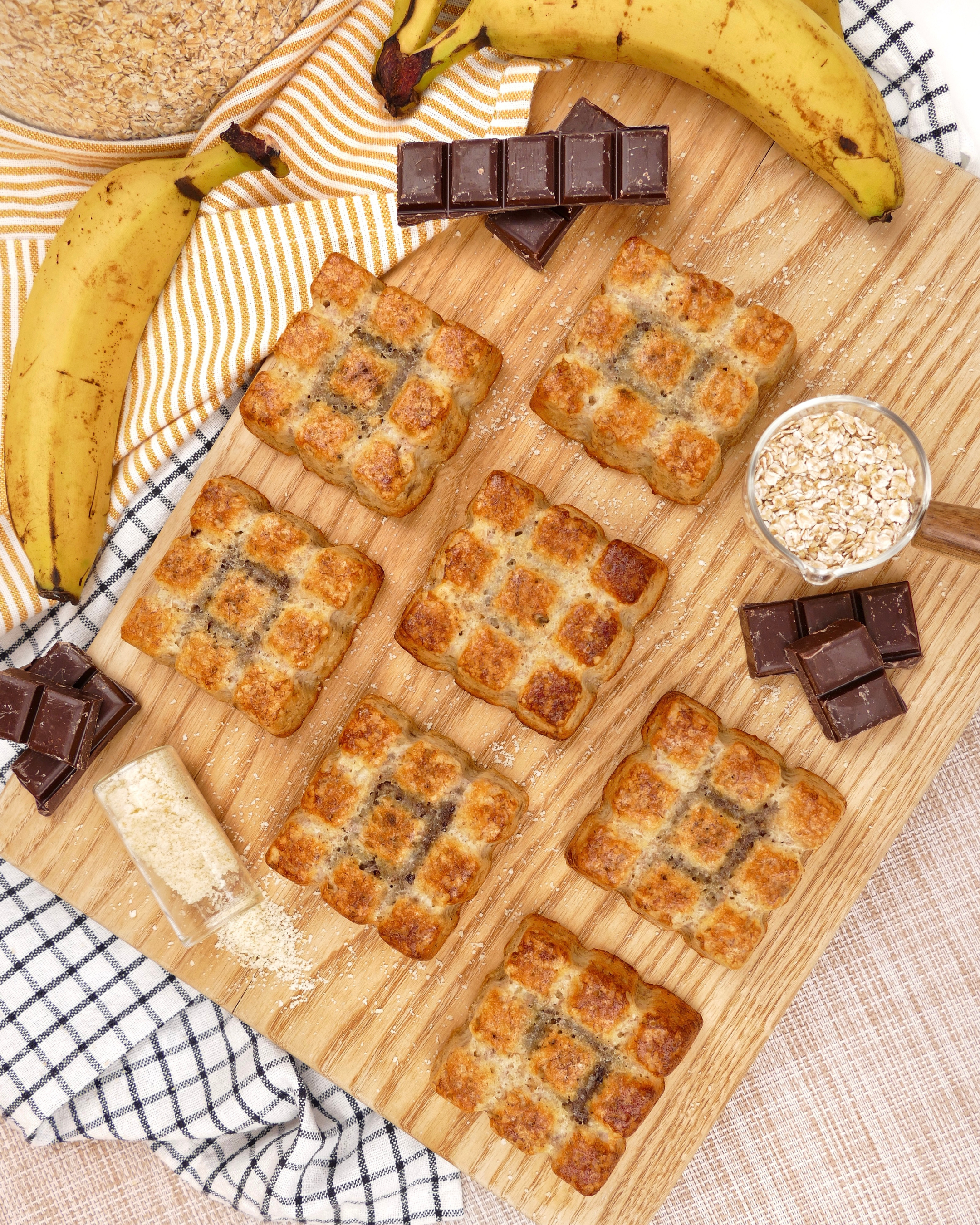 Moelleux banane avoine et cœur chocolat ()